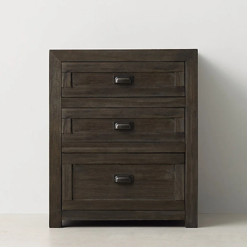 American rural retro solid wood bedside table, Nordic modern wardrobe
American rural retro solid wood bedside table, Nordic modern wardrobe