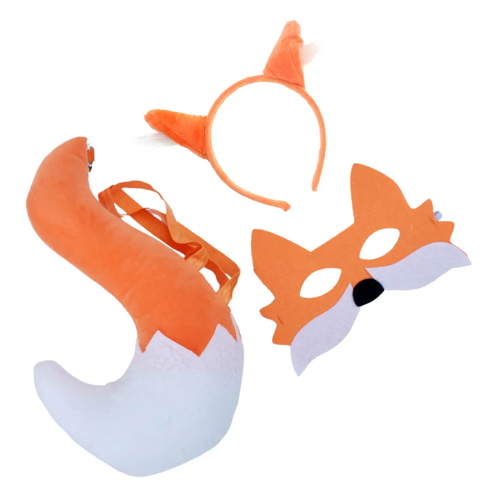 Fox Cosplay Costume Set Ears Headband Mask Tail Party Photo Props Child Role Play Accessory Fox Themed Kit Non Woven Fabric
Fox Cosplay Costume Set Ears Headband Mask Tail Party Photo Props Child Role Play Accessory Fox Themed Kit Non Woven Fabric