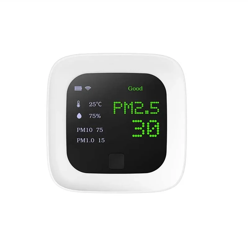 LEDEAST ZSWKD Tuya Smart WIFI Environment Detector Measure PM2.5 Temperature And Humidity Control Indoor Air Quality Monitor
LEDEAST ZSWKD Tuya Smart WIFI Environment Detector Measure PM2.5 Temperature And Humidity Control Indoor Air Quality Monitor