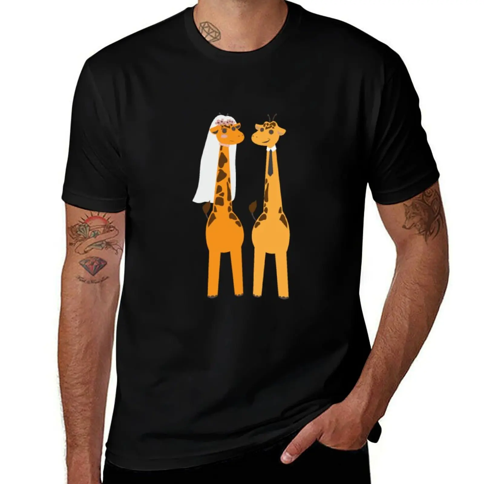 Giraffe Wedding Couple Just Married Romantic T-Shirt Plus Size Loose Short Sleeve Top
Giraffe Wedding Couple Just Married Romantic T-Shirt Plus Size Loose Short Sleeve Top
