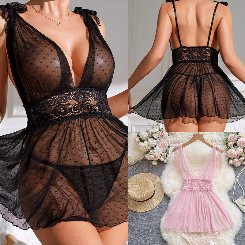 Сексуальные комбинации в горошек, сетчатая прозрачная Пижама с открытой спиной, кружевные сетчатые подтяжки, женское нижнее белье, женское сексуальное нижнее белье
Сексуальные комбинации в горошек, сетчатая прозрачная Пижама с открытой спиной, кружевные сетчатые подтяжки, женское нижнее белье, женское сексуальное нижнее белье