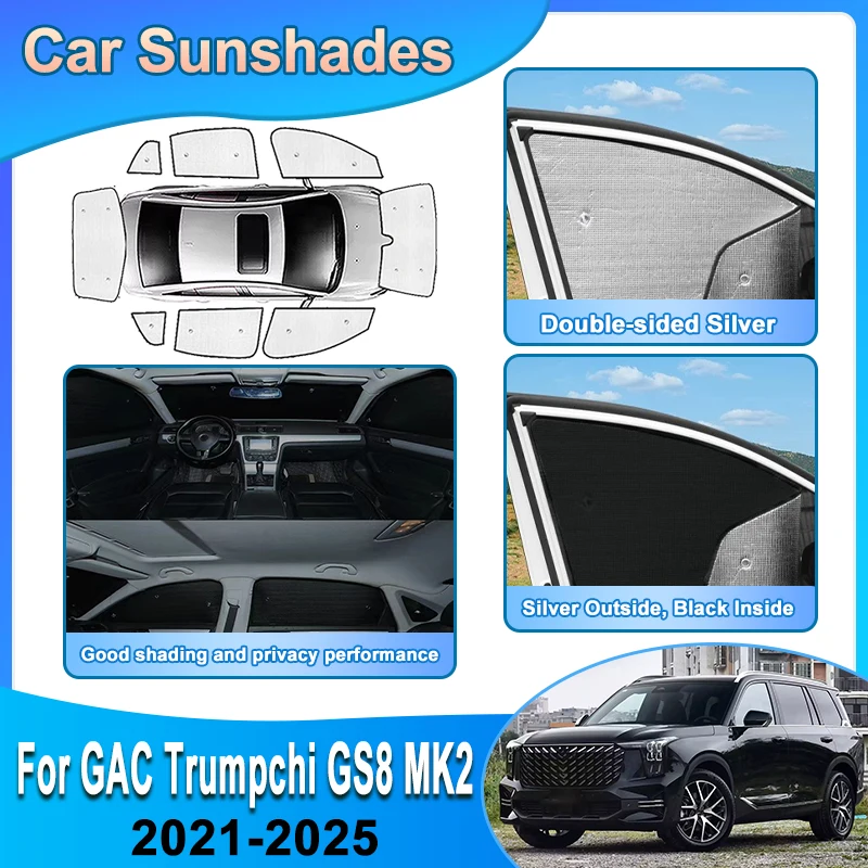 For GAC Trumpchi GS8 Accessories 2021-2025 ES9 MK2 Car Window Sun Shades Front Rear Windshield Sun Visor Covers Auto Accessories
For GAC Trumpchi GS8 Accessories 2021-2025 ES9 MK2 Car Window Sun Shades Front Rear Windshield Sun Visor Covers Auto Accessories