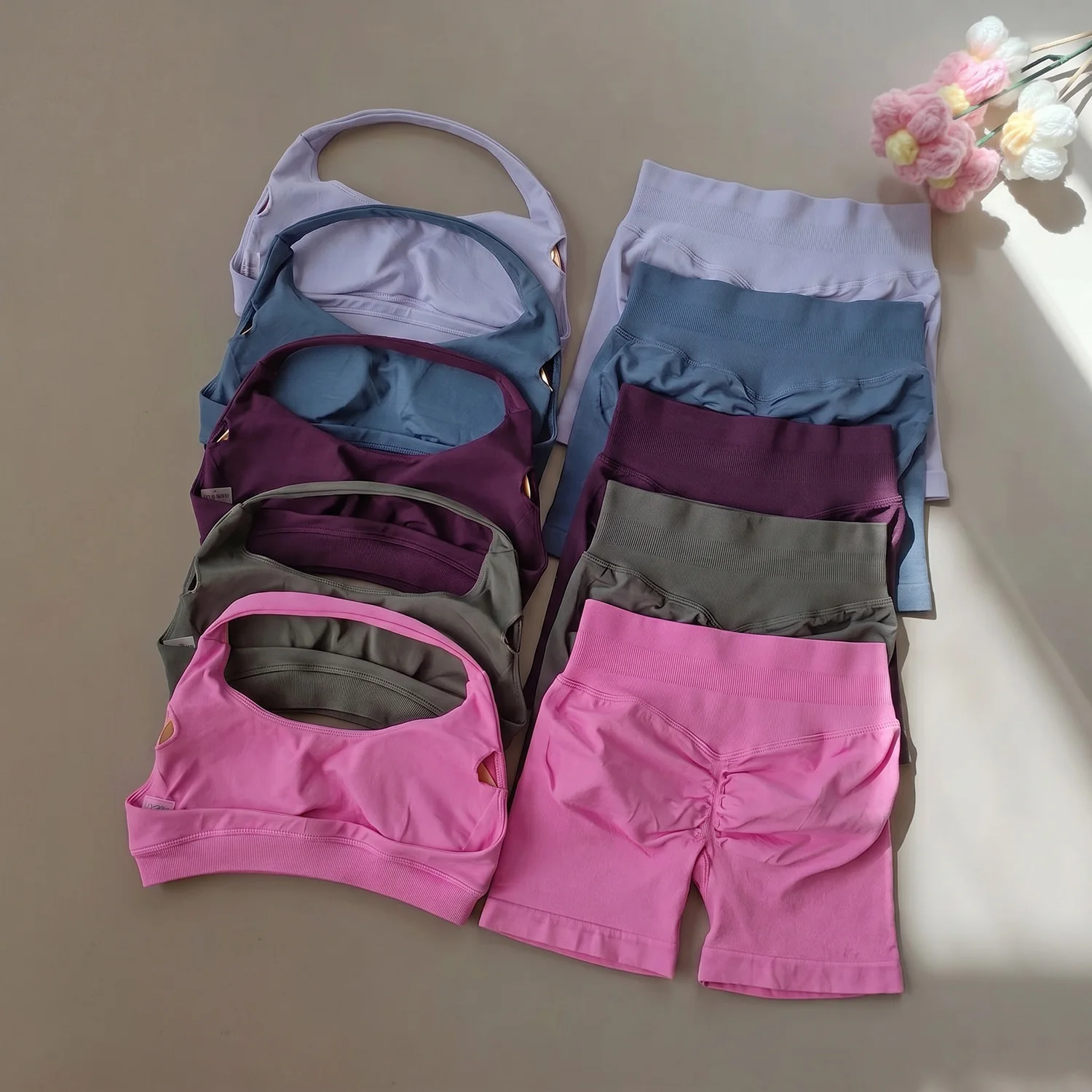 Sexy Halter Neck Beautiful Back High Waist Peach Sports Bras Shorts Suit Pilates Gathering Yoga Vest Training Fitness Bra Sets
Sexy Halter Neck Beautiful Back High Waist Peach Sports Bras Shorts Suit Pilates Gathering Yoga Vest Training Fitness Bra Sets