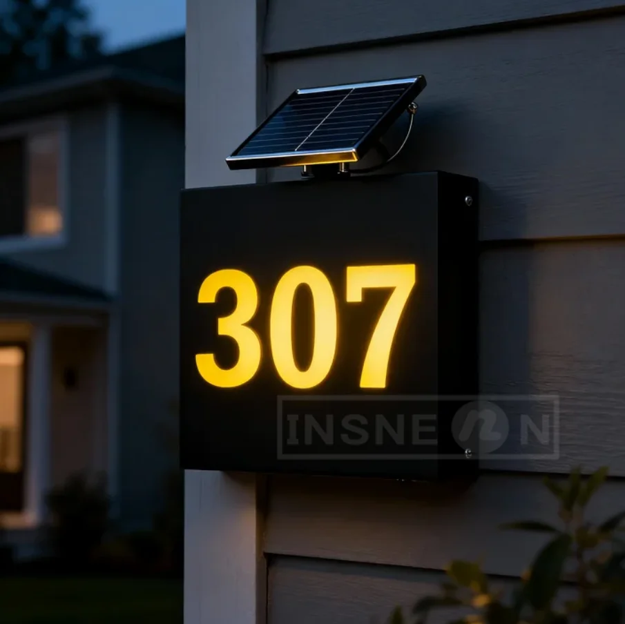 Solar House Number Signs LED Address Plaque Custom Acrylic Door Logo Home Number Lighted Outdoor Weatherproof Illuminated Plaque
Solar House Number Signs LED Address Plaque Custom Acrylic Door Logo Home Number Lighted Outdoor Weatherproof Illuminated Plaque