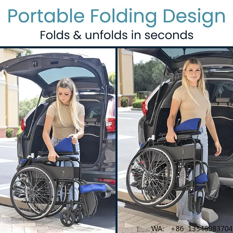 Wholesale Price High Quality Manual Folding Wheelchair Lightweight Wheelchair Manufacturer
Wholesale Price High Quality Manual Folding Wheelchair Lightweight Wheelchair Manufacturer