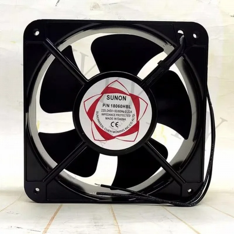 Y+SUNON P/N 18060HBL 220V-240V 0.22A 18CM Axial Cooling Fan
Y+SUNON P/N 18060HBL 220V-240V 0.22A 18CM Axial Cooling Fan