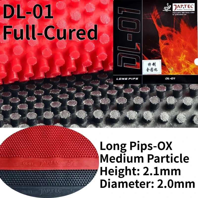 KaSFU DL-01 Long Pips OX Table Tennis Rubber Full Cured Medium Particle Height 2.1mm No Sponge Ping Pong Rubber Durable Sinking
KaSFU DL-01 Long Pips OX Table Tennis Rubber Full Cured Medium Particle Height 2.1mm No Sponge Ping Pong Rubber Durable Sinking