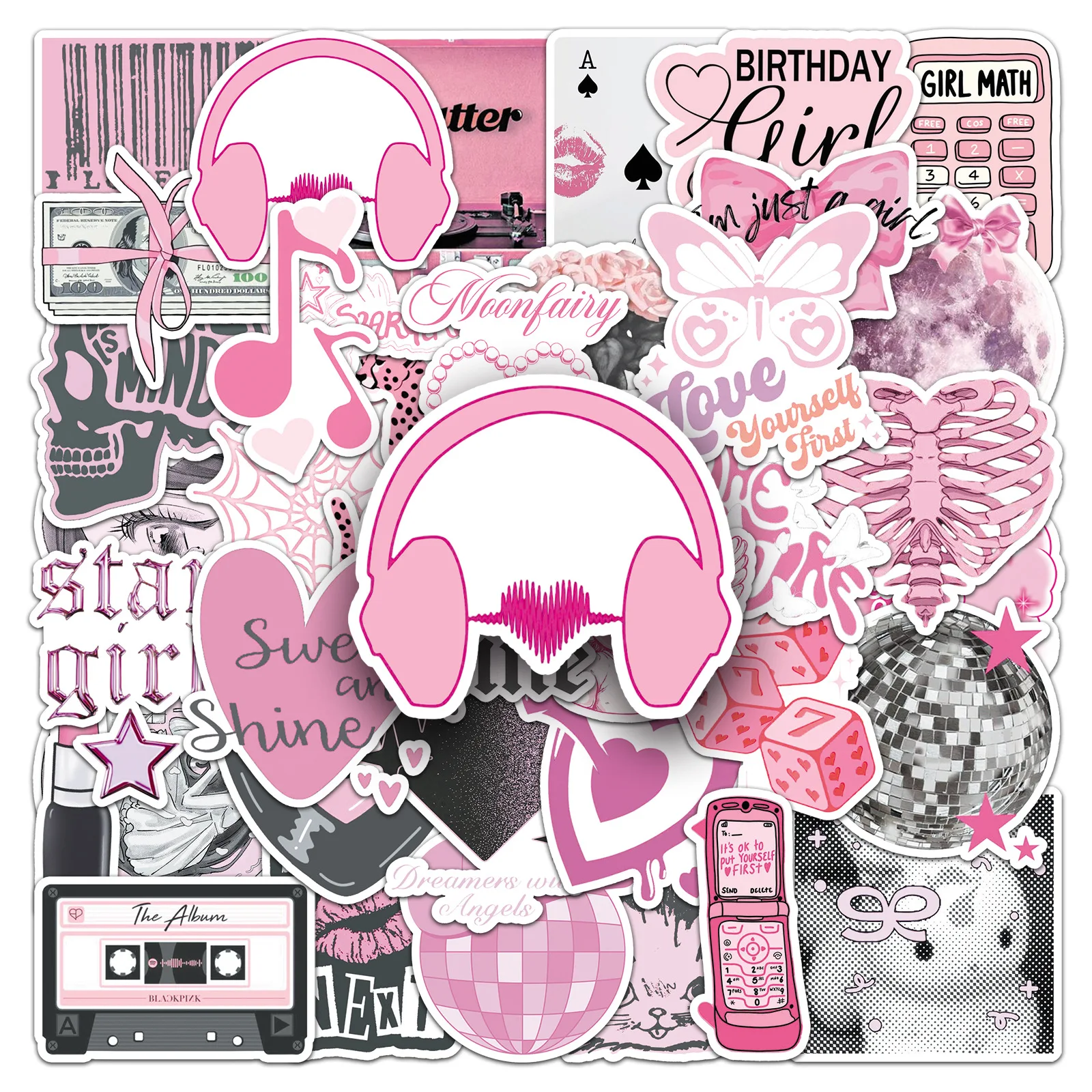 50Pcs Sweet Pink Girl Series cartoon Sticker DIY Decoratio phone Luggage Laptop Guitar Bike Skateboard fridge helmet Toy sticker
50Pcs Sweet Pink Girl Series cartoon Sticker DIY Decoratio phone Luggage Laptop Guitar Bike Skateboard fridge helmet Toy sticker