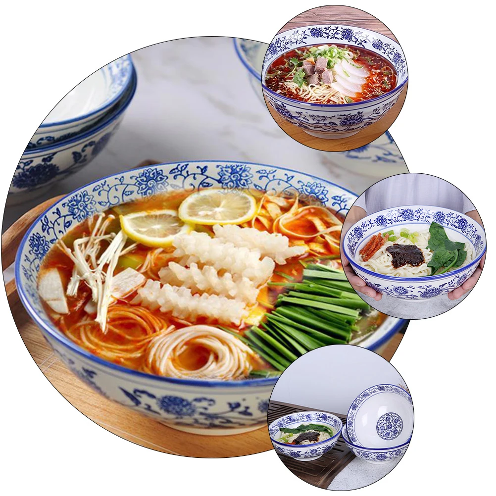 2Pcs Ceramic Soup Bowl Delicate Texture Exquisite Patterns Perfect for Home Restaurant Noodles Salads Gifts Ramen Bowl 
2Pcs Ceramic Soup Bowl Delicate Texture Exquisite Patterns Perfect for Home Restaurant Noodles Salads Gifts Ramen Bowl