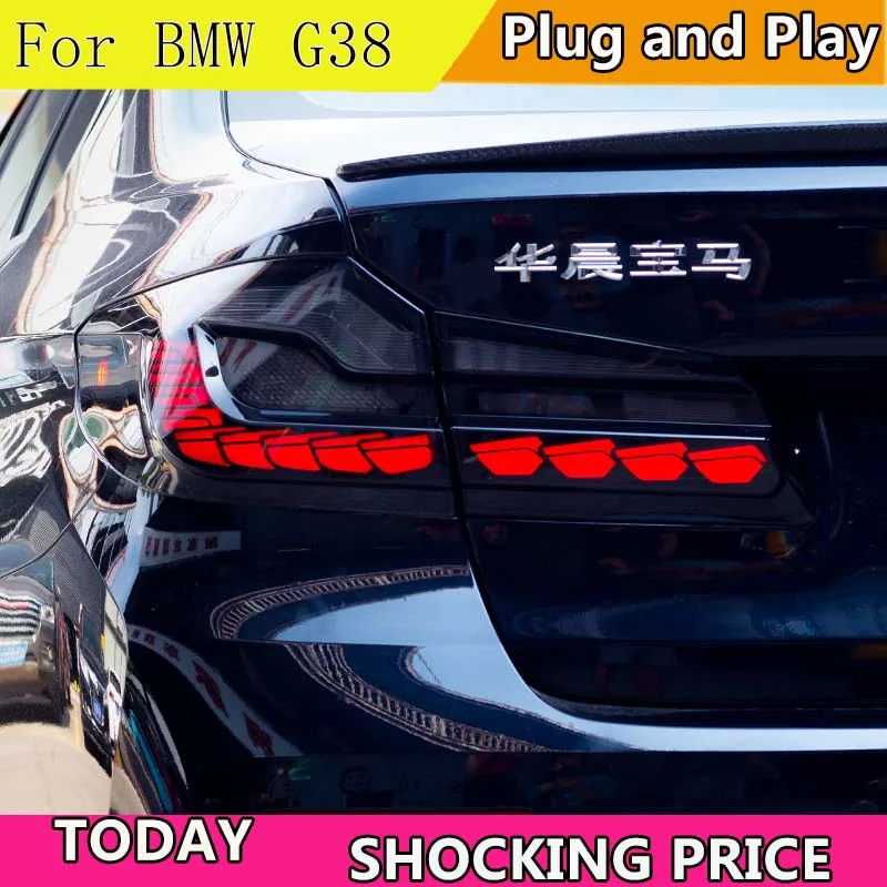 Автомобильные светодиодные задние фонари для BMW G30 G38 5 серии 2018-2022 M5 525i 530i последовательный указатель поворота, задний тормоз, противотуманные задние фонари, обновленные
Автомобильные светодиодные задние фонари для BMW G30 G38 5 серии 2018-2022 M5 525i 530i последовательный указатель поворота, задний тормоз, противотуманные задние фонари, обновленные