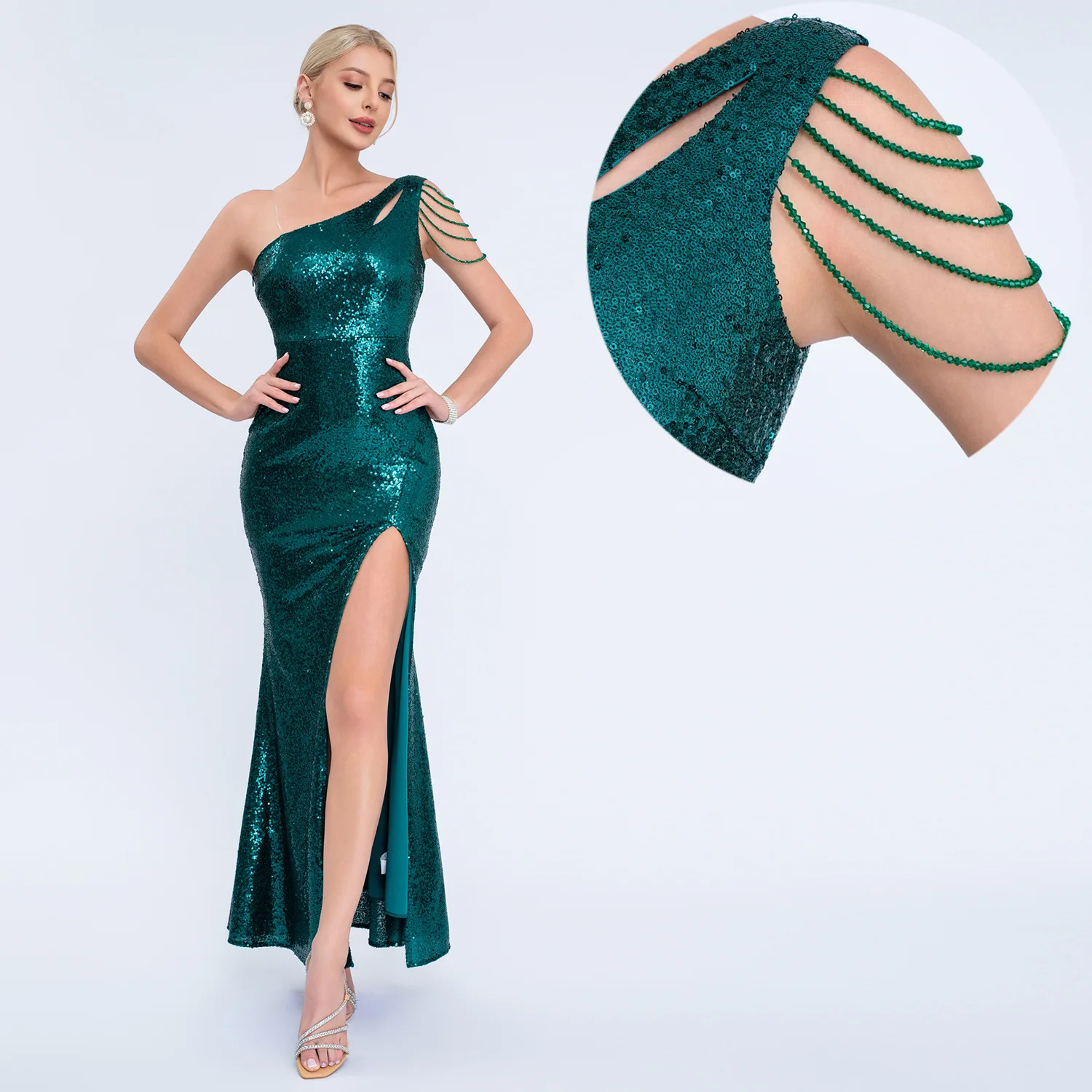 Новое длинное блестящее вечернее платье с разрезом по пересеченной местности для женщин, балетки из синтетической ткани со средней талией, одинарное...
Новое длинное блестящее вечернее платье с разрезом по пересеченной местности для женщин, балетки из синтетической ткани со средней талией, одинарное...