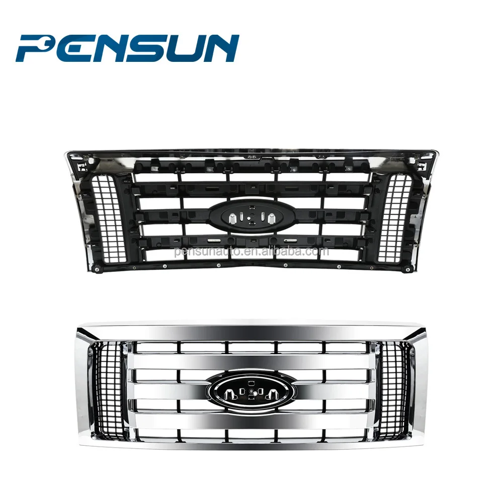 Plastic Material Bumper Grille Raptor Style Body Kit 2009-2014 For Ford F-150 F150 XLT Grille Grill Front Upper Bumper Chrome
Plastic Material Bumper Grille Raptor Style Body Kit 2009-2014 For Ford F-150 F150 XLT Grille Grill Front Upper Bumper Chrome