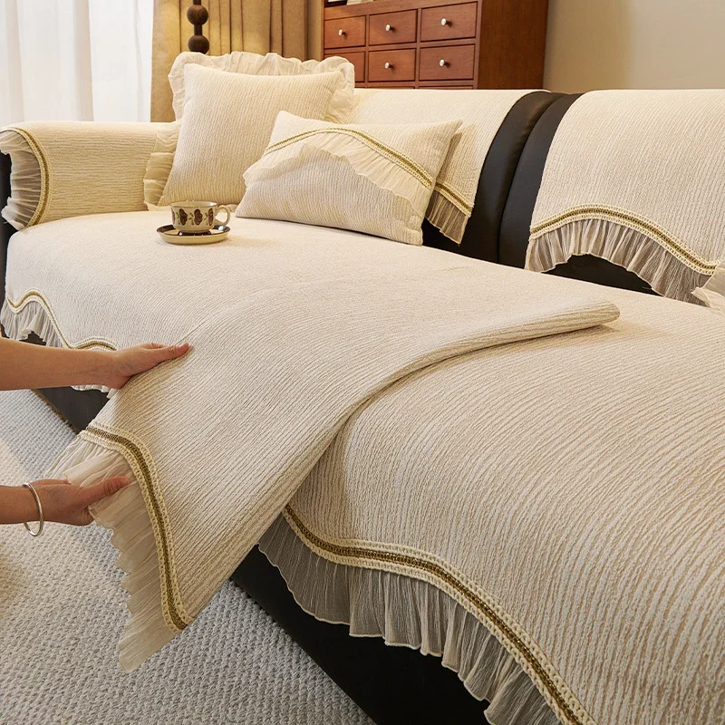 Irregular Chenille Sofa Cushion for Living Room All Seasons Universal Couch Cover Non-slip Corner Sofa Towel Home Protection
Irregular Chenille Sofa Cushion for Living Room All Seasons Universal Couch Cover Non-slip Corner Sofa Towel Home Protection