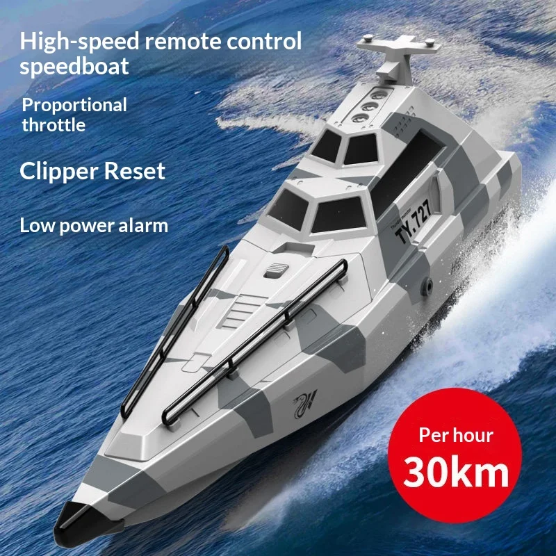 TY727 Remote Control Speed Boat 30KmH High Speed Large Electric Anti Capsizing Proportional Throttle Low Voltage Alarm
TY727 Remote Control Speed Boat 30KmH High Speed Large Electric Anti Capsizing Proportional Throttle Low Voltage Alarm