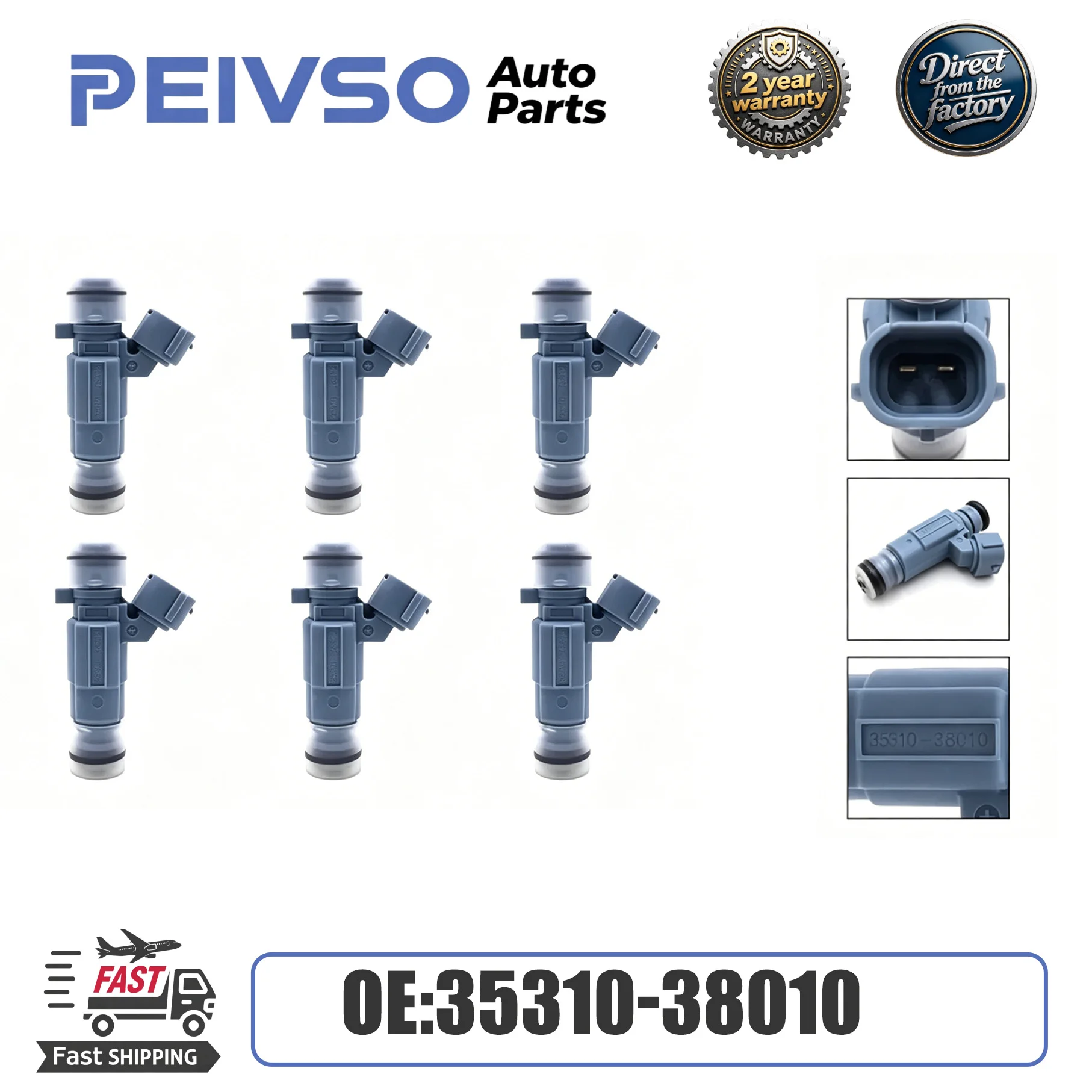4/6x High-Quality 35310-38010 Fuel injector For HYUNDAI&KIA Santa Fe XG350 Amanti Sedona Sonata Optime 2.4L 3.5L
4/6x High-Quality 35310-38010 Fuel injector For HYUNDAI&KIA Santa Fe XG350 Amanti Sedona Sonata Optime 2.4L 3.5L