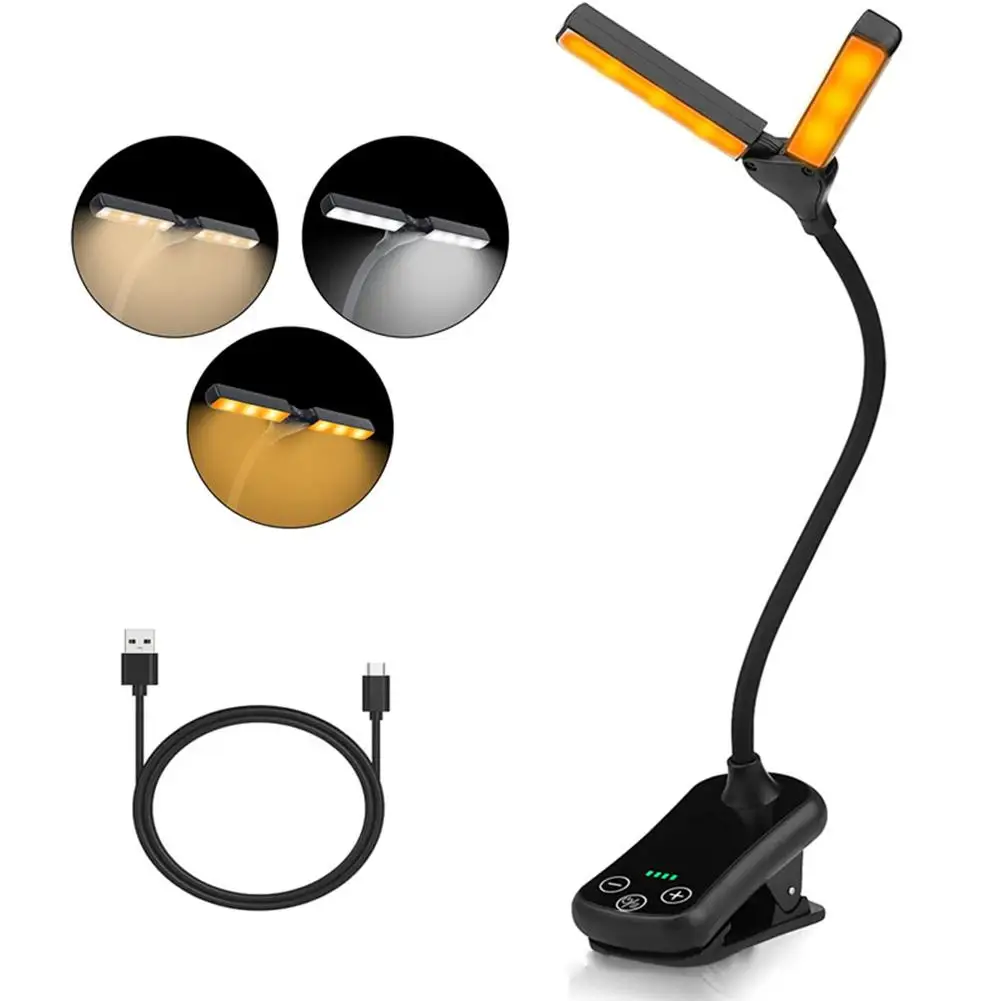 14 LED Rechargeable Book Light for Reading In Bed Adjustable 3 Color Temperatures 8 Brightness Reading Light For Book Lovers
14 LED Rechargeable Book Light for Reading In Bed Adjustable 3 Color Temperatures 8 Brightness Reading Light For Book Lovers