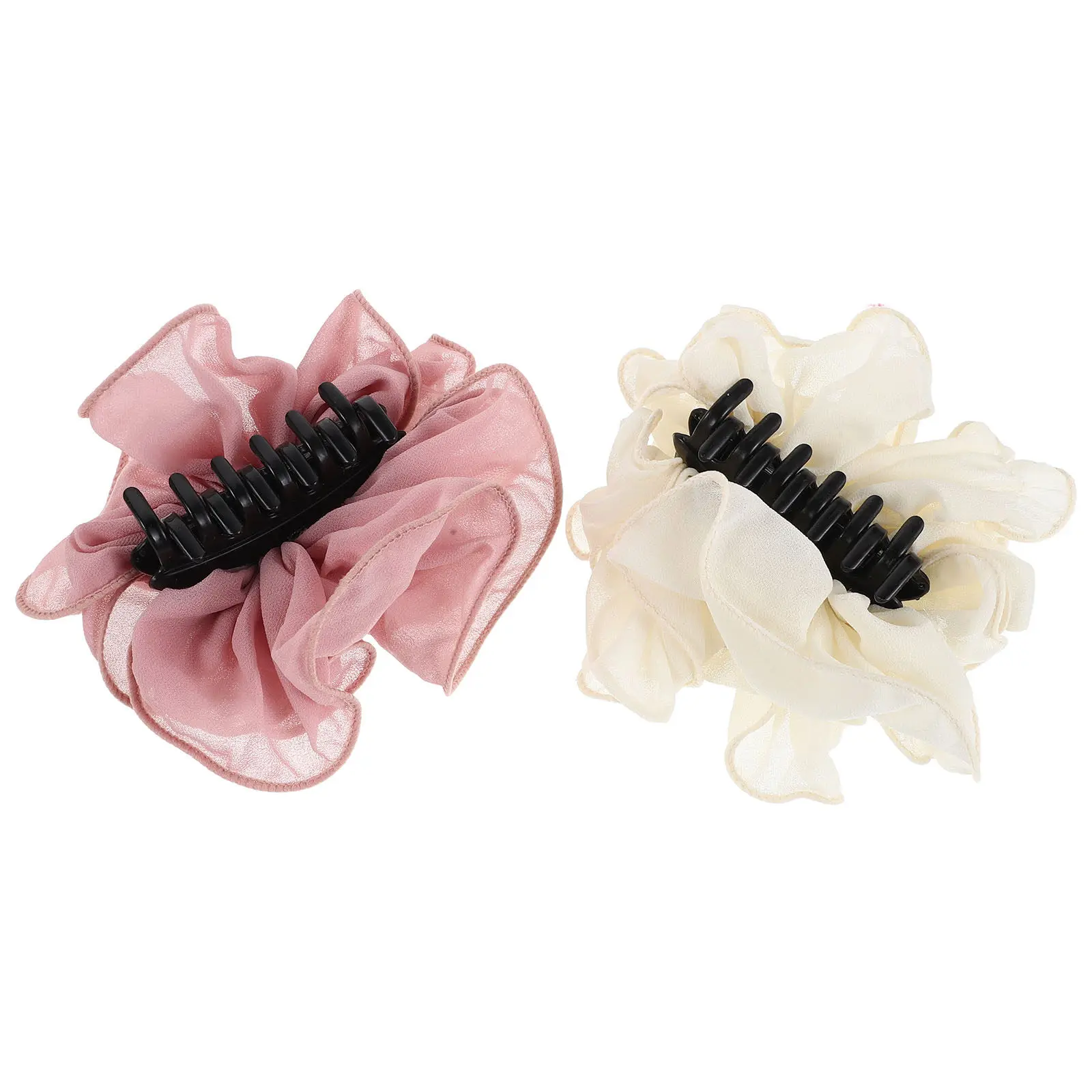 2Pcs French Style Flower Hair Claw Clips Large Chiffon Floral Clips Pink White Elegant Updo Bridal Bridesmaids Wedding Party
2Pcs French Style Flower Hair Claw Clips Large Chiffon Floral Clips Pink White Elegant Updo Bridal Bridesmaids Wedding Party