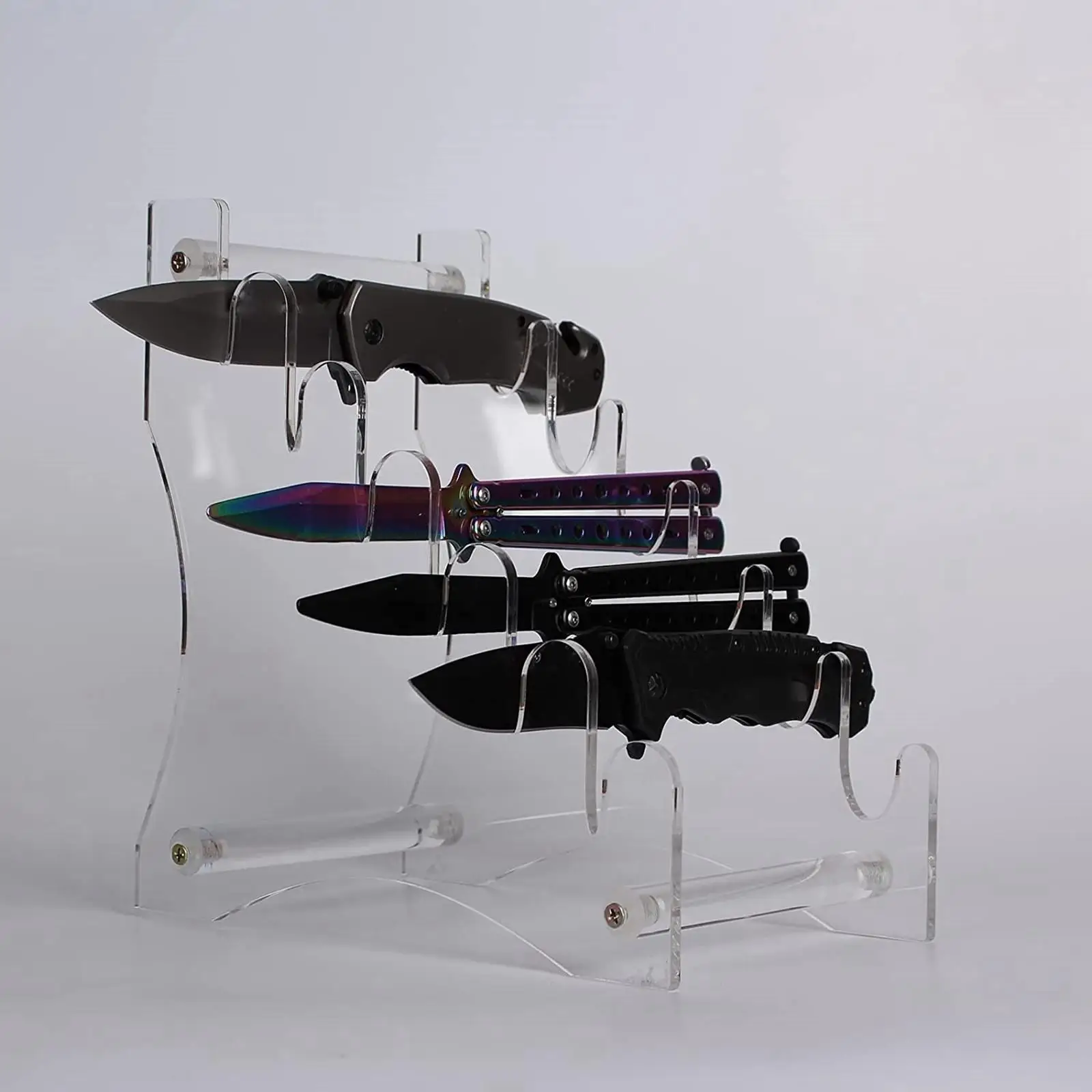 Acrylic Knife Organizer Stand 6 Layer Transparent Display Rack Storage Holder for Kitchen or Chef Accessories Tabletop
Acrylic Knife Organizer Stand 6 Layer Transparent Display Rack Storage Holder for Kitchen or Chef Accessories Tabletop