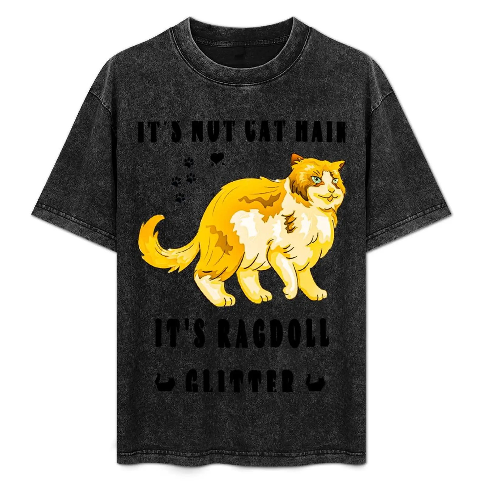 Футболка с принтом IT'S NOT CAT HAIR IT'S RAGDOLL GLITTER, базовая футболка с короткими рукавами из смесового хлопка
Футболка с принтом IT'S NOT CAT HAIR IT'S RAGDOLL GLITTER, базовая футболка с короткими рукавами из смесового хлопка