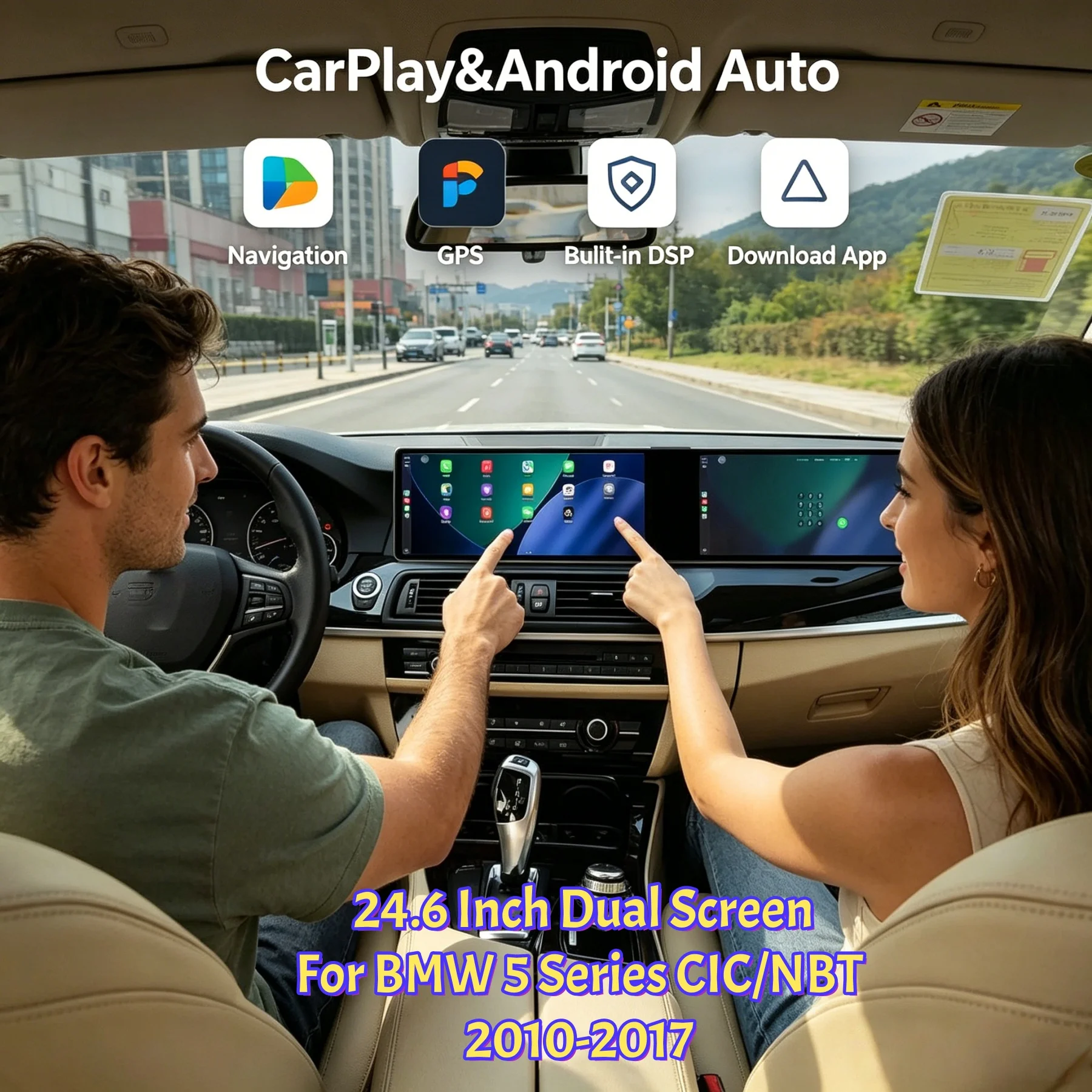 24.6“ Dual Screen Carplay Android Car GPS Navigation For BMW X5 2010-2017 CIC NBT Stereo Head Unit Multimedia Player Car Radio
24.6“ Dual Screen Carplay Android Car GPS Navigation For BMW X5 2010-2017 CIC NBT Stereo Head Unit Multimedia Player Car Radio