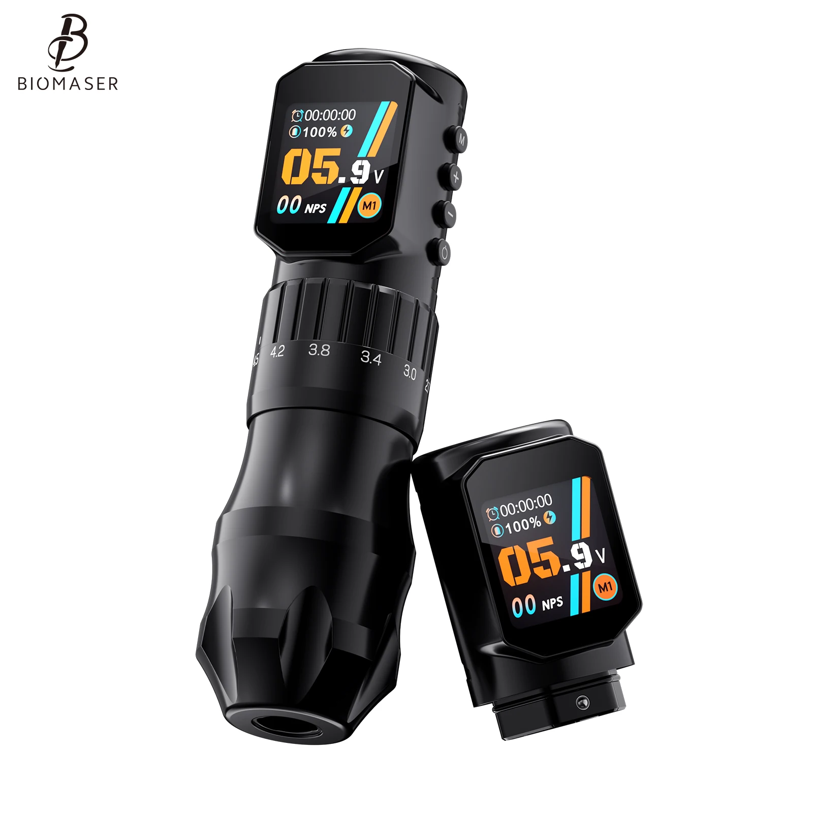 Biomaser Wireless Tattoo Machine 2200mAh 2XBattery Adjustable Stroke 2.3-4.5mm Touchscreen Tattoo Pen Body Artist Tattoo Needle
Biomaser Wireless Tattoo Machine 2200mAh 2XBattery Adjustable Stroke 2.3-4.5mm Touchscreen Tattoo Pen Body Artist Tattoo Needle