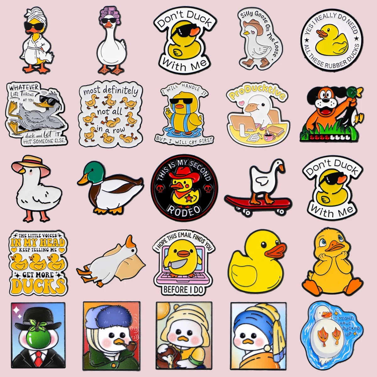 Cute Cartoon Duck Enamel Pin Funny Quotation Lapel Pins Badge on Backpack Costume Accessories Fashion Jewelry Gifts
Cute Cartoon Duck Enamel Pin Funny Quotation Lapel Pins Badge on Backpack Costume Accessories Fashion Jewelry Gifts