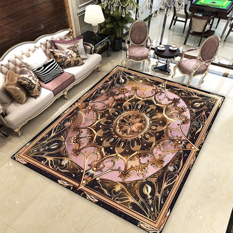 Golden European Luxury Area Rug Oversized Non-Slip Carpet for Living Room Sofa Bedroom Floor Mat Home Decor
Golden European Luxury Area Rug Oversized Non-Slip Carpet for Living Room Sofa Bedroom Floor Mat Home Decor