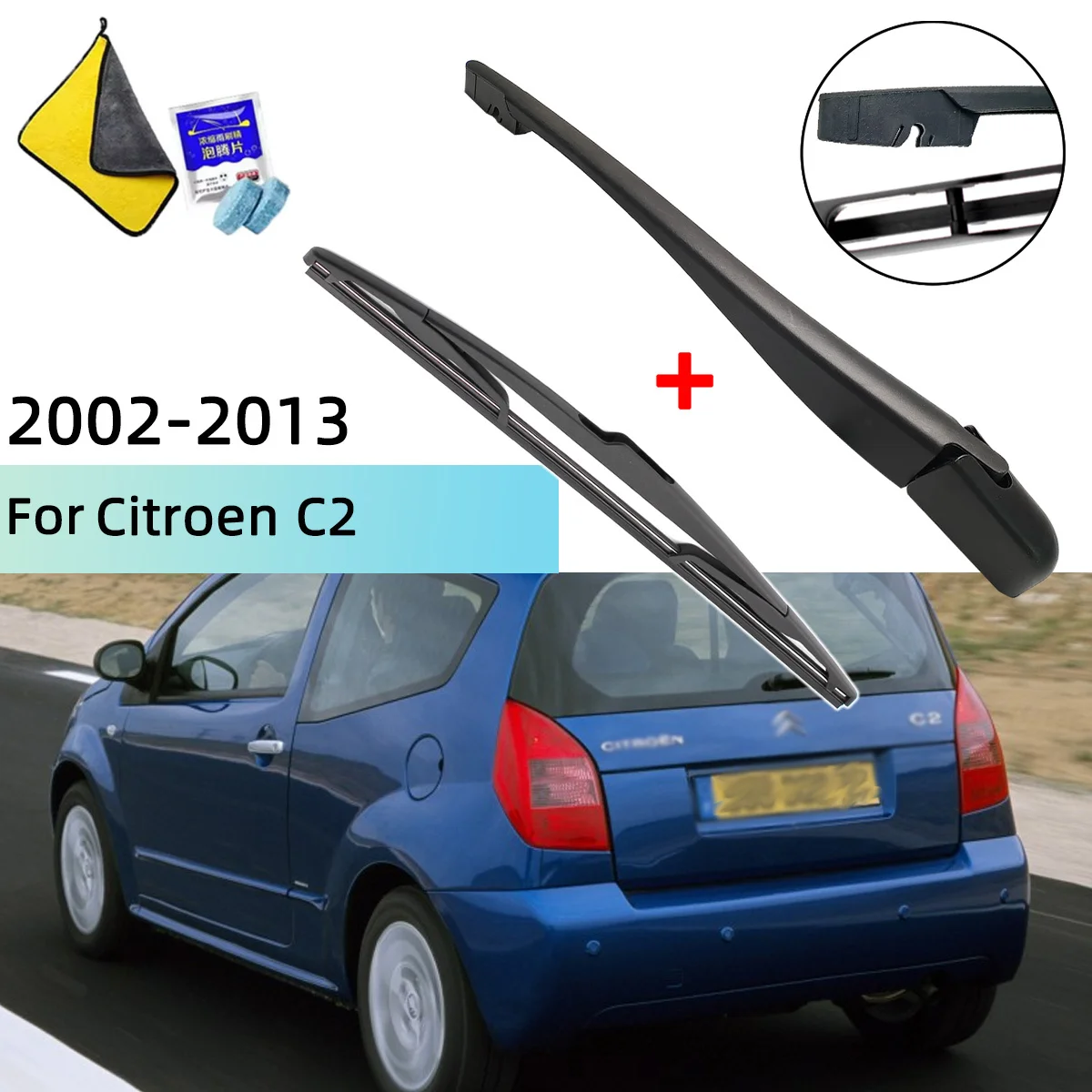Windscreen Wiper Blade & Rear Wiper Arm Kit For Citroen C2 2002--2013 Rear Wiper Arm Blade Car Accessories
Windscreen Wiper Blade & Rear Wiper Arm Kit For Citroen C2 2002--2013 Rear Wiper Arm Blade Car Accessories