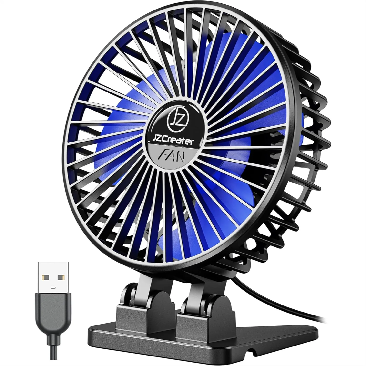 Mini USB Desk Fan, Portable 3-Speed Table Fan with Strong Quiet Airflow for Home Office Travel, Black Blue
Mini USB Desk Fan, Portable 3-Speed Table Fan with Strong Quiet Airflow for Home Office Travel, Black Blue