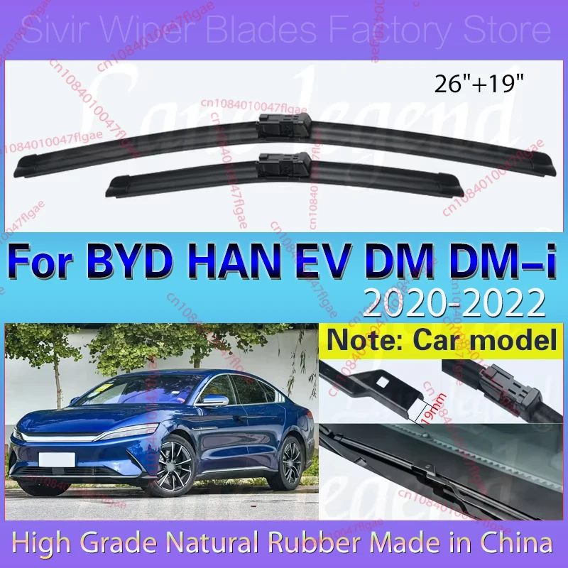 For BYD HAN EV DM DM-i 2020 2021 2022 Front Wiper Blade Rubber Car Windshield Windscreen Clean Window Car Accessories 26"+19"
For BYD HAN EV DM DM-i 2020 2021 2022 Front Wiper Blade Rubber Car Windshield Windscreen Clean Window Car Accessories 26"+19"