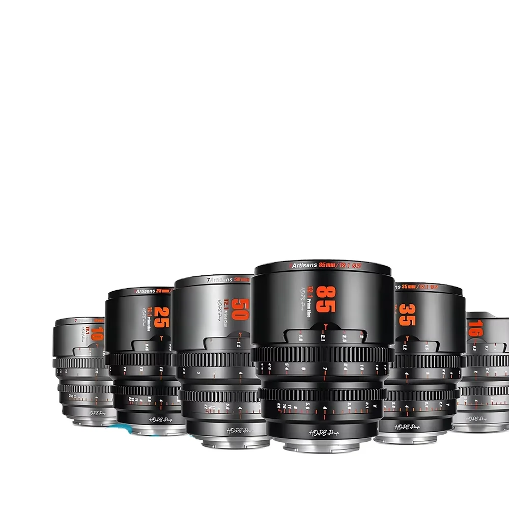 7Artisans 10 мм 16 мм 25 мм 35 мм 50 мм 85 мм T2.1 Hope Series Cine Lens S35 Frame
7Artisans 10 мм 16 мм 25 мм 35 мм 50 мм 85 мм T2.1 Hope Series Cine Lens S35 Frame