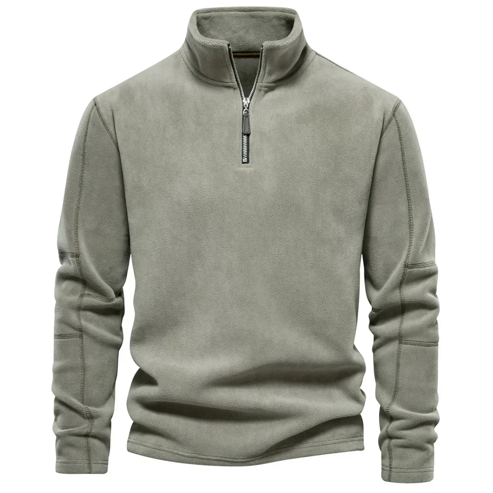 Autumn and Winter New Men Sweater Lamb Wool Half High Neck Zipper Solid Color Warm Men's Pullover Casual Daily Men's Sweatshirt
Autumn and Winter New Men Sweater Lamb Wool Half High Neck Zipper Solid Color Warm Men's Pullover Casual Daily Men's Sweatshirt