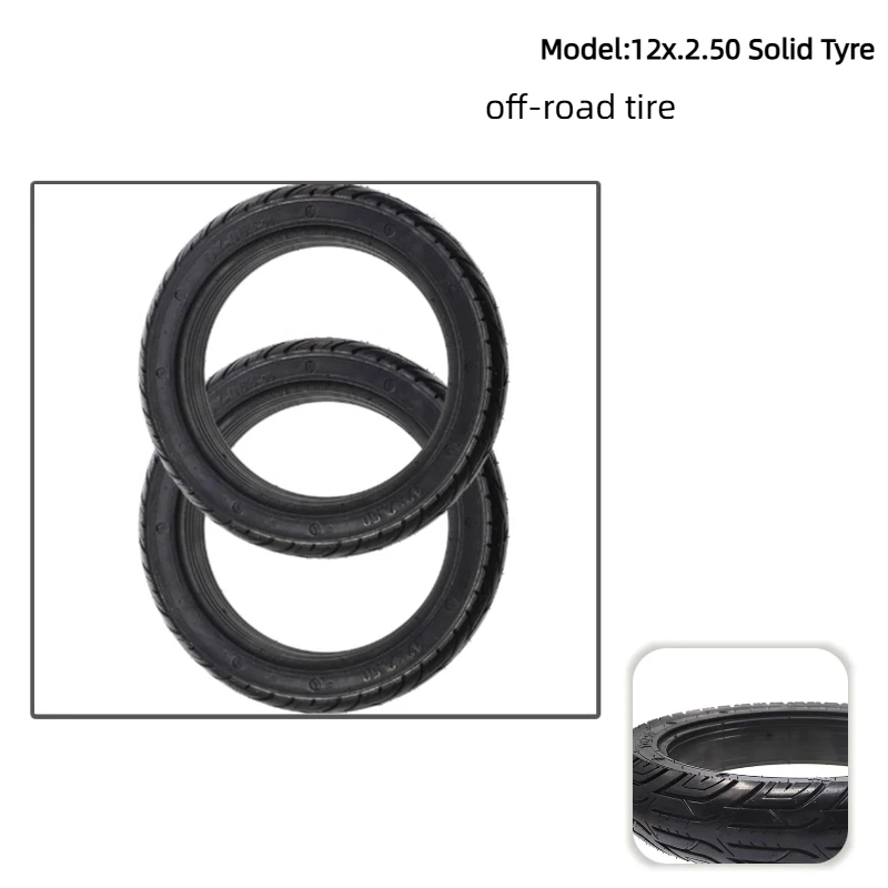 12 inch 12X2.50 non inflatable solid tire, suitable for electric bicycle tire explosion-proof tire
12 inch 12X2.50 non inflatable solid tire, suitable for electric bicycle tire explosion-proof tire