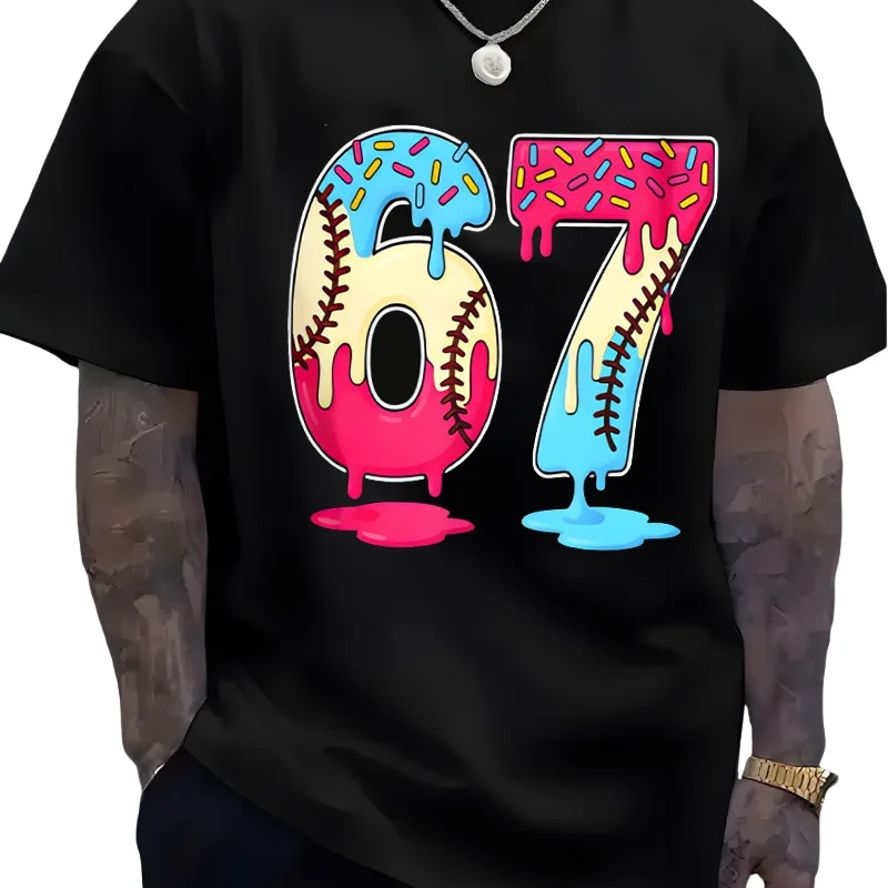 67 Digital Printed Contrast Color Soft Cool Style Black 2026 New Men's Women's Digital Printed Pure Cotton T-shirt
67 Digital Printed Contrast Color Soft Cool Style Black 2026 New Men's Women's Digital Printed Pure Cotton T-shirt