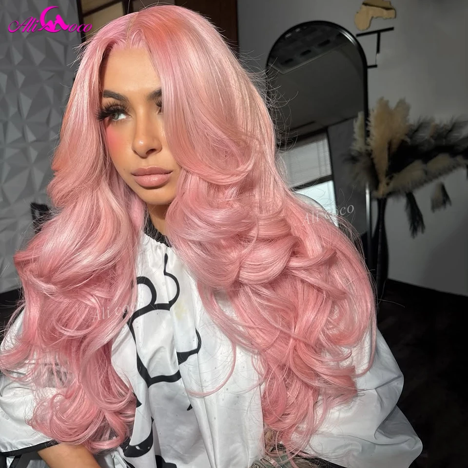 Human Hair Wig 13X6 180Density Body Wave Pastel Pink Transparent Invisible Lace Front 613 Colorful Wigs Brazilian Remy for Women
Human Hair Wig 13X6 180Density Body Wave Pastel Pink Transparent Invisible Lace Front 613 Colorful Wigs Brazilian Remy for Women