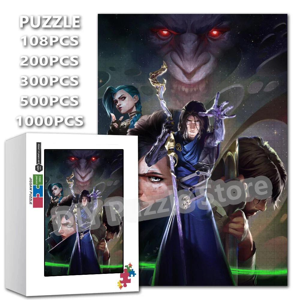 Diy Intelligence Jigsaw Puzzles Birthday Christmas Gifts with Boxs League of Legends Arcane Game Video Print Puzzle Toys
Diy Intelligence Jigsaw Puzzles Birthday Christmas Gifts with Boxs League of Legends Arcane Game Video Print Puzzle Toys