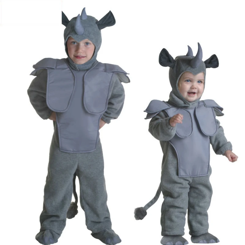 Children's Day Costume Halloween Cosplay Children African Animals Cute Gray Rhinoceros Costume Stage Performance Costumes
Children's Day Costume Halloween Cosplay Children African Animals Cute Gray Rhinoceros Costume Stage Performance Costumes