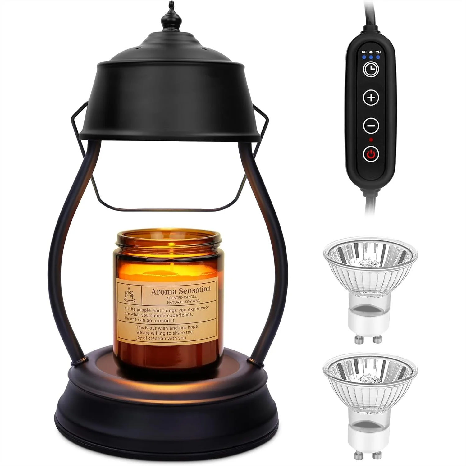 Retro Candle Warmer Lamp Dimmable With Timer For Home Office Decor Black Lantern Design
Retro Candle Warmer Lamp Dimmable With Timer For Home Office Decor Black Lantern Design