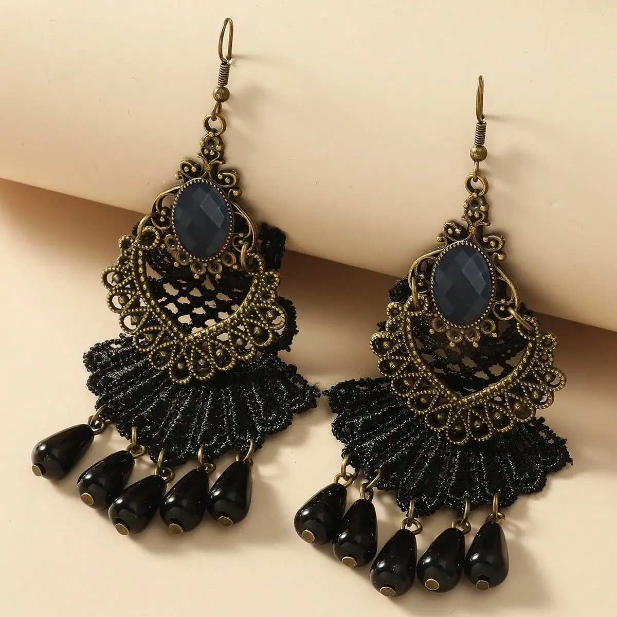 1pair New European And American Noble Tassel Lace Earrings, Vintage Women's Earrings, Foreign Trade Jewelry
1pair New European And American Noble Tassel Lace Earrings, Vintage Women's Earrings, Foreign Trade Jewelry
