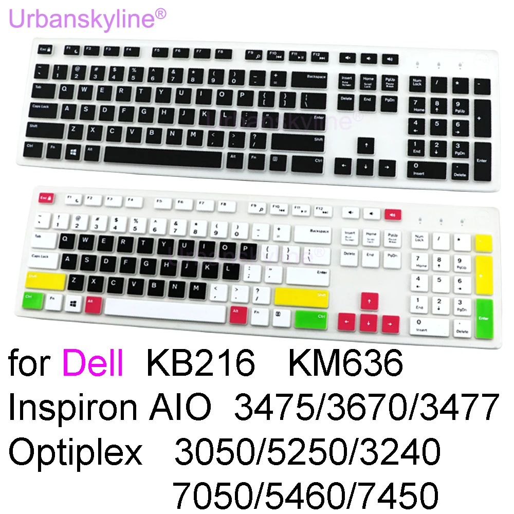 Keyboard Cover for Dell KB216 KM636 KB216T Inspiron AIO 3475 3670 3477 Optiplex 5250 3050 All in One PC Desktop Protector Skin
Keyboard Cover for Dell KB216 KM636 KB216T Inspiron AIO 3475 3670 3477 Optiplex 5250 3050 All in One PC Desktop Protector Skin