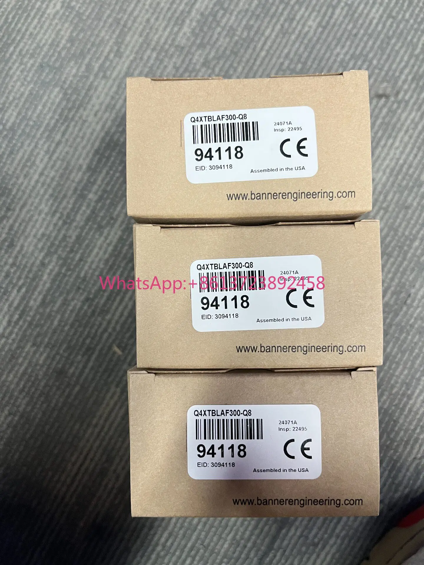 Q4XTBLAF300-Q8 94118 BANNER, high quality
Q4XTBLAF300-Q8 94118 BANNER, high quality