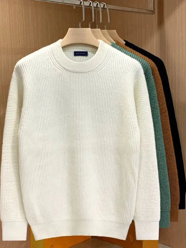 mat Pure Color Men's Knitwear round Ne Sweater Warm Loose Fit Autumn Winter Faion Casual Polyester Fiber Long Sve
mat Pure Color Men's Knitwear round Ne Sweater Warm Loose Fit Autumn Winter Faion Casual Polyester Fiber Long Sve