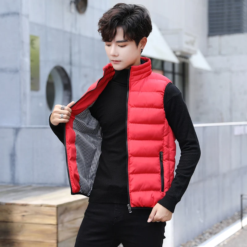 Vest Jackets Sleeveless White Duck Down Thicken Autumn Winter Men Coats Stand Collar Mens Puffer Vests Warm High Quality Jacket
Vest Jackets Sleeveless White Duck Down Thicken Autumn Winter Men Coats Stand Collar Mens Puffer Vests Warm High Quality Jacket