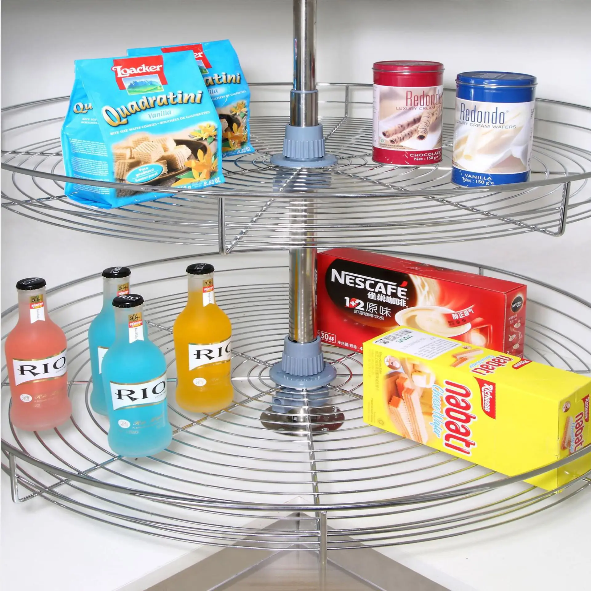 Cabinet corner turntable basket 360 degree turntable basket, floor cabinet corner pull basket, double-layer storage basket
Cabinet corner turntable basket 360 degree turntable basket, floor cabinet corner pull basket, double-layer storage basket