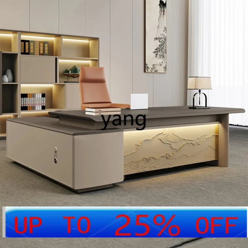 Новый китайский высококлассный офисный стол LTT для руководителя, роскошный комплект стола и стула, простой и современный.
Новый китайский высококлассный офисный стол LTT для руководителя, роскошный комплект стола и стула, простой и современный.