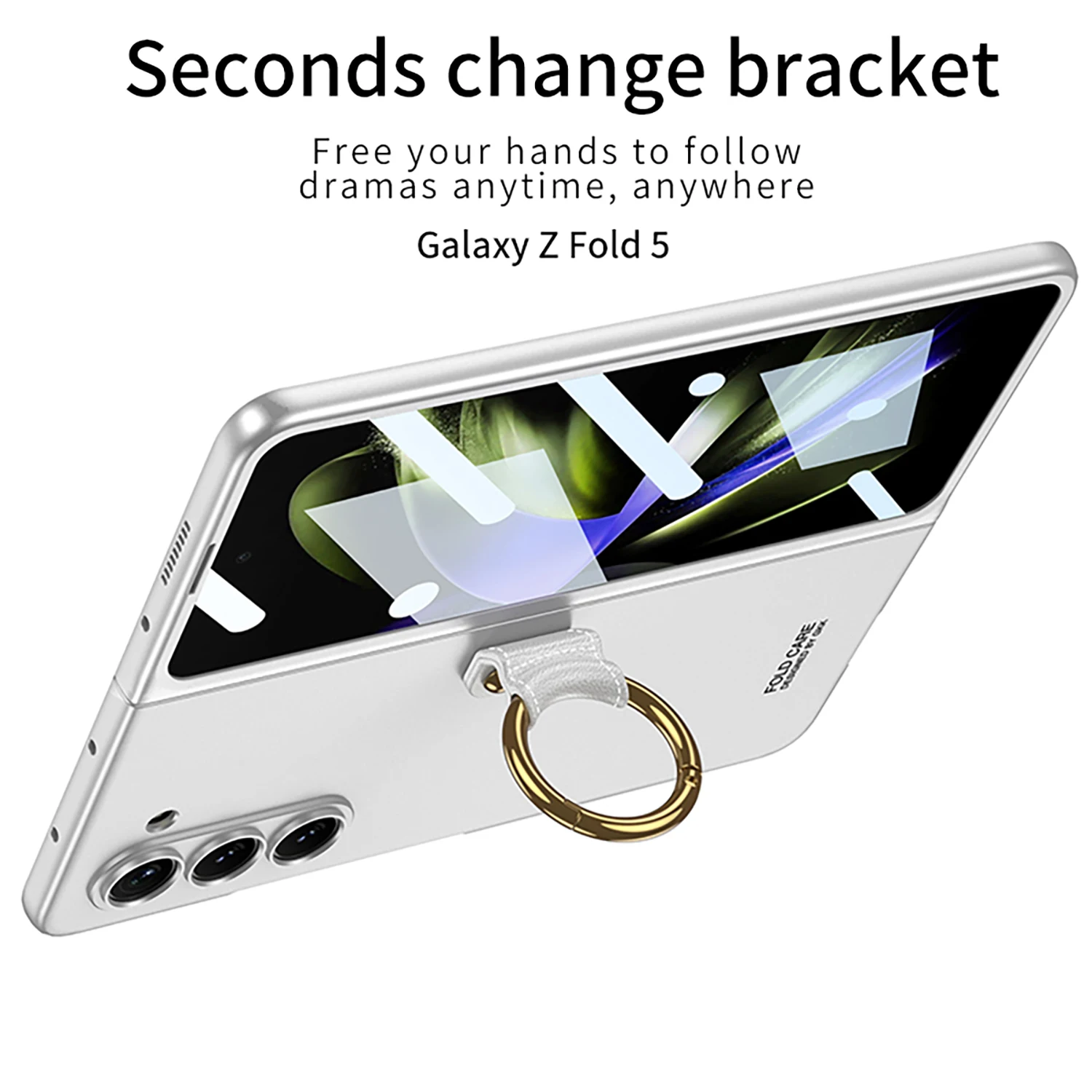Fashion Ring Bracket Ultra-thin Phone Case For Samsung Galaxy Z Fold 5 Shell Film Integrated All-inclusive Fall Protective Cover
Fashion Ring Bracket Ultra-thin Phone Case For Samsung Galaxy Z Fold 5 Shell Film Integrated All-inclusive Fall Protective Cover