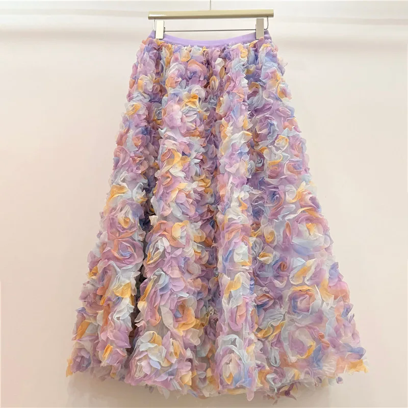 2026 New Women's Summer Midi Skirt, Gentle Style High-Waisted Elegant Tulle Skirt with 3D Rose Design
2026 New Women's Summer Midi Skirt, Gentle Style High-Waisted Elegant Tulle Skirt with 3D Rose Design