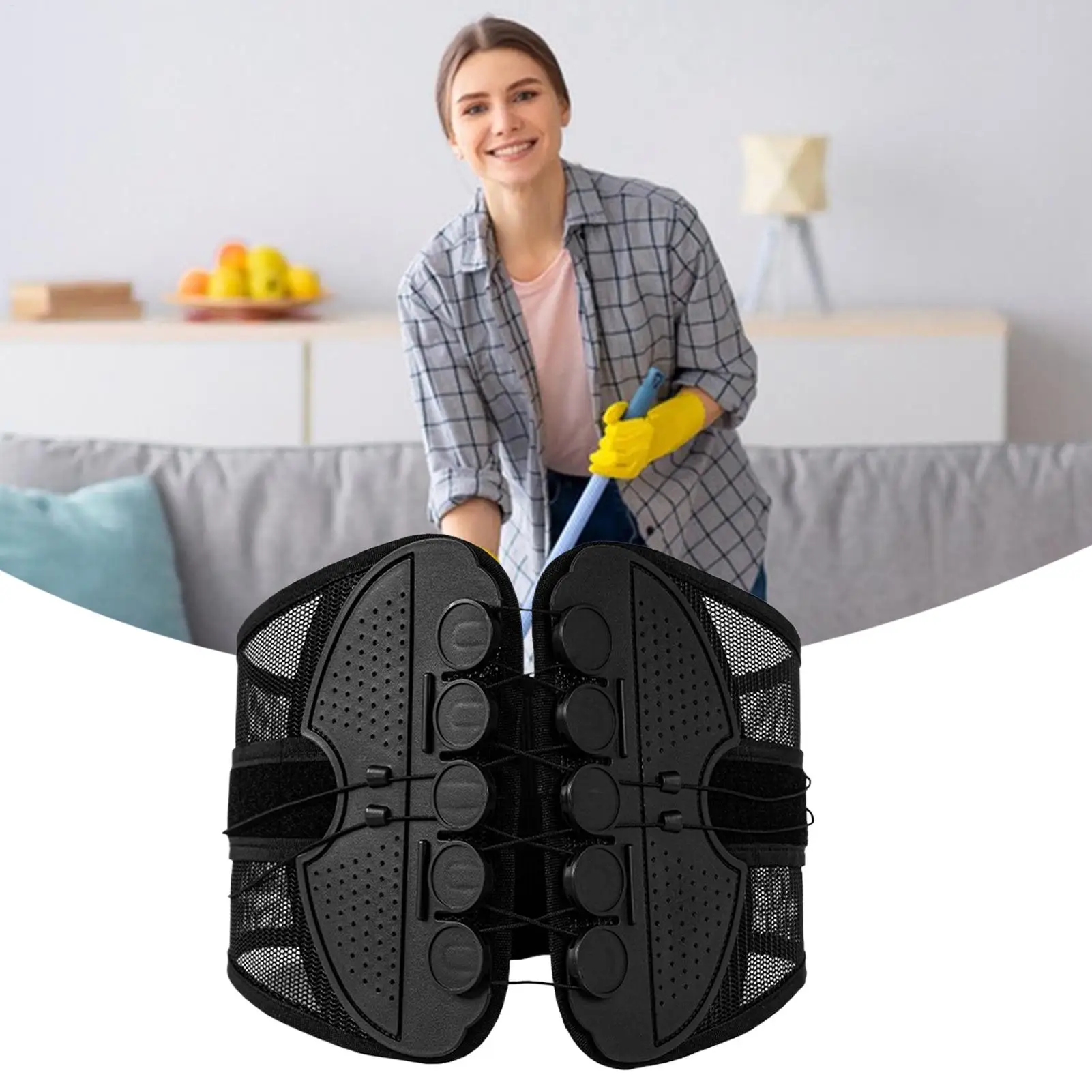 Женская поддержка спины, регулируемая поясничная поддержка, пояс для нижней части спины, успокаивающая повязка на талию для тренировок, длительного сидения, бега, домашней работы
Женская поддержка спины, регулируемая поясничная поддержка, пояс для нижней части спины, успокаивающая повязка на талию для тренировок, длительного сидения, бега, домашней работы