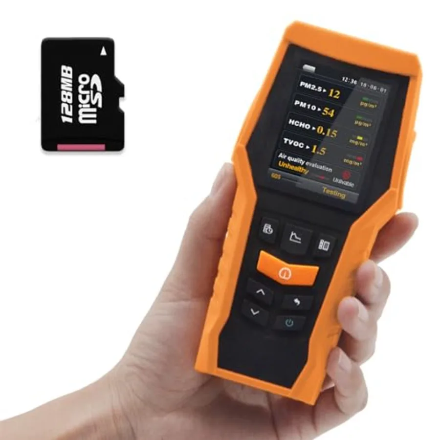 Smart Air Quality Meter Indoor 11-in-1 Air Monitor PM1.0 PM2.5 PM10 Dust TVOC VOC Detector HCHO Tester with Data Record for Hom
Smart Air Quality Meter Indoor 11-in-1 Air Monitor PM1.0 PM2.5 PM10 Dust TVOC VOC Detector HCHO Tester with Data Record for Hom
