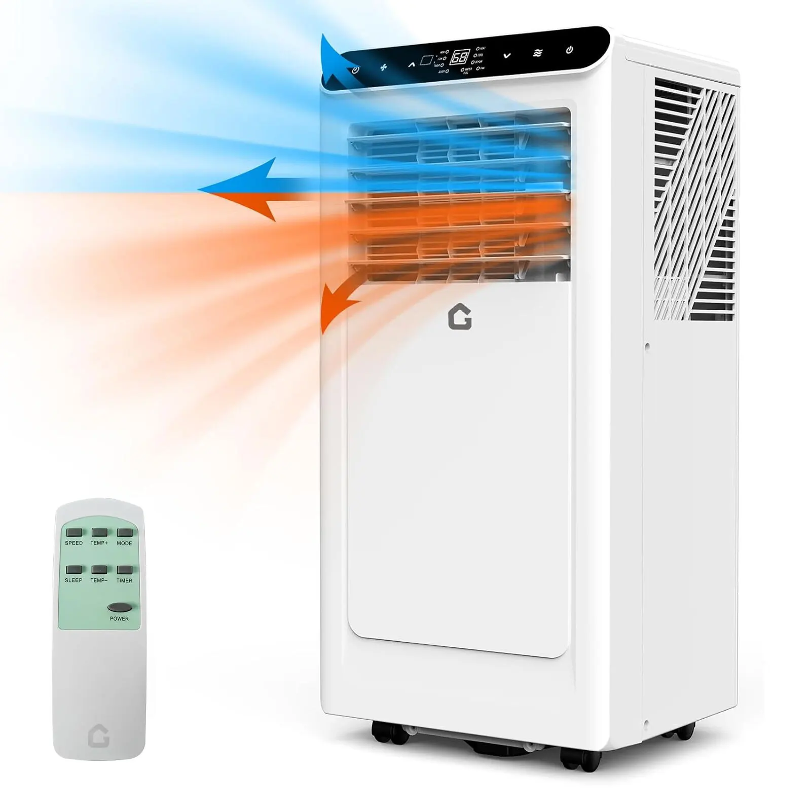 Portable Air Conditioner with Heater, 10,000 BTUs AC Unit
Portable Air Conditioner with Heater, 10,000 BTUs AC Unit